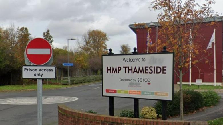 Google image of the outside of HMP Thameside