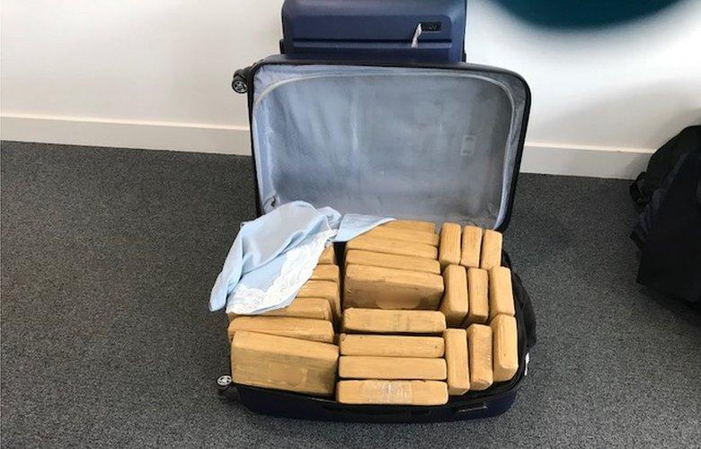 Luggage found on jet at Farnborough