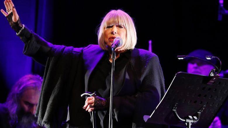 Marianne Faithfull performs at the Bataclan concert hall in 2016