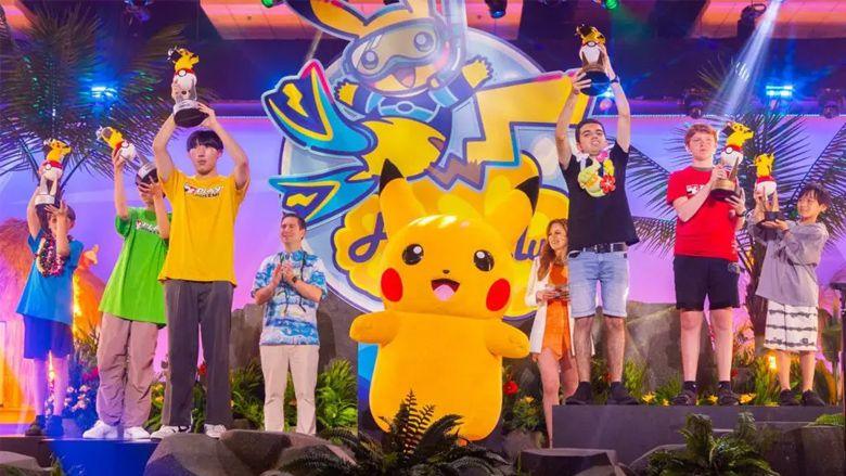 Some of the winners from the 2024 Pokemon World Championships 