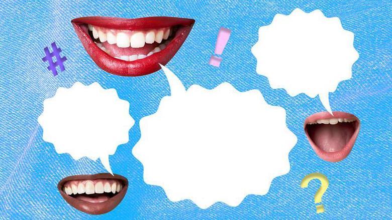 Cegau yn siarad a gwenu