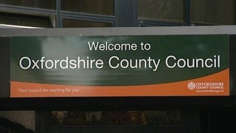 Oxfordshire County Council sign