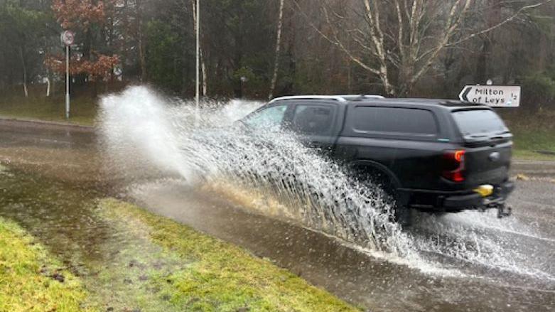 Surface water at Milton of Leys, Inverness