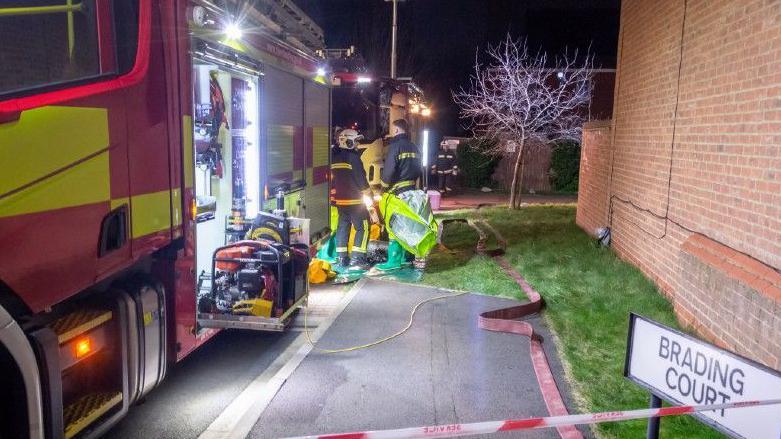 The emergency response at Brading Court, Ingleby Barwick