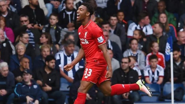 Jordan Ibe scores his only Premier League goal for Liverpool