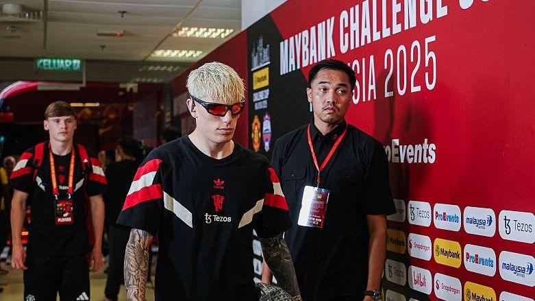 Manchester United forward Alejandro Garnacho during the club's post-season trip to Malaysia