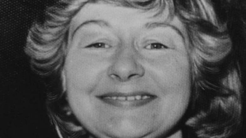 Carol Morgan: a black and white image of the face of a smiling woman