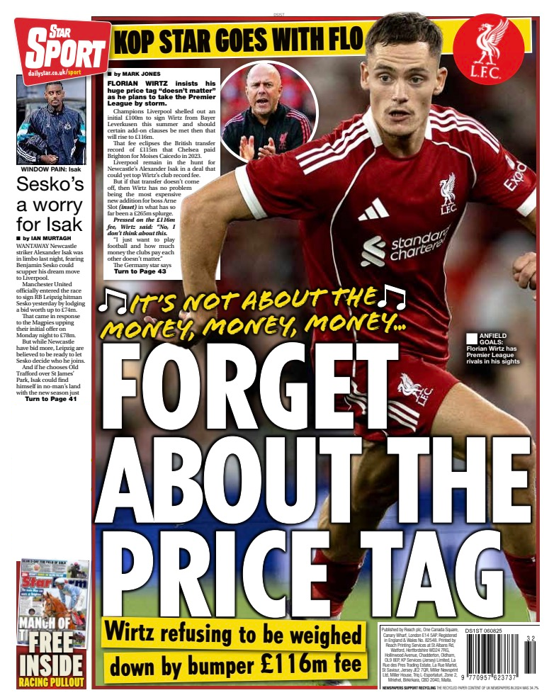 Daily Star back page