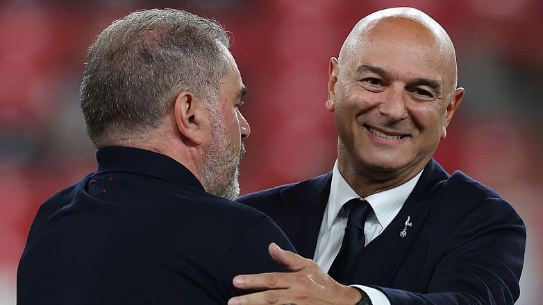 Ange Postecoglou and Daniel Levy