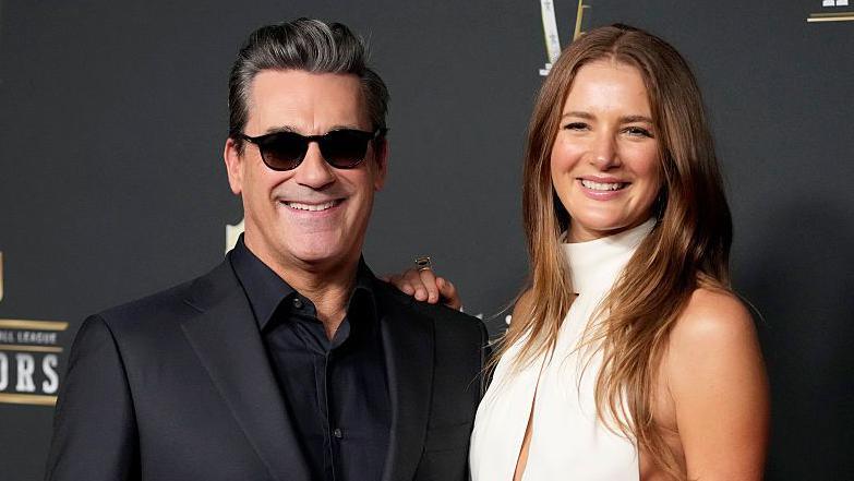 Jon Hamm and Anna Osceola at NFL Honors in 2026