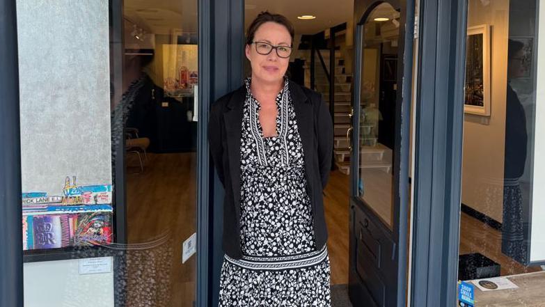 Alison Taylor, manager of Nova Fina Art
