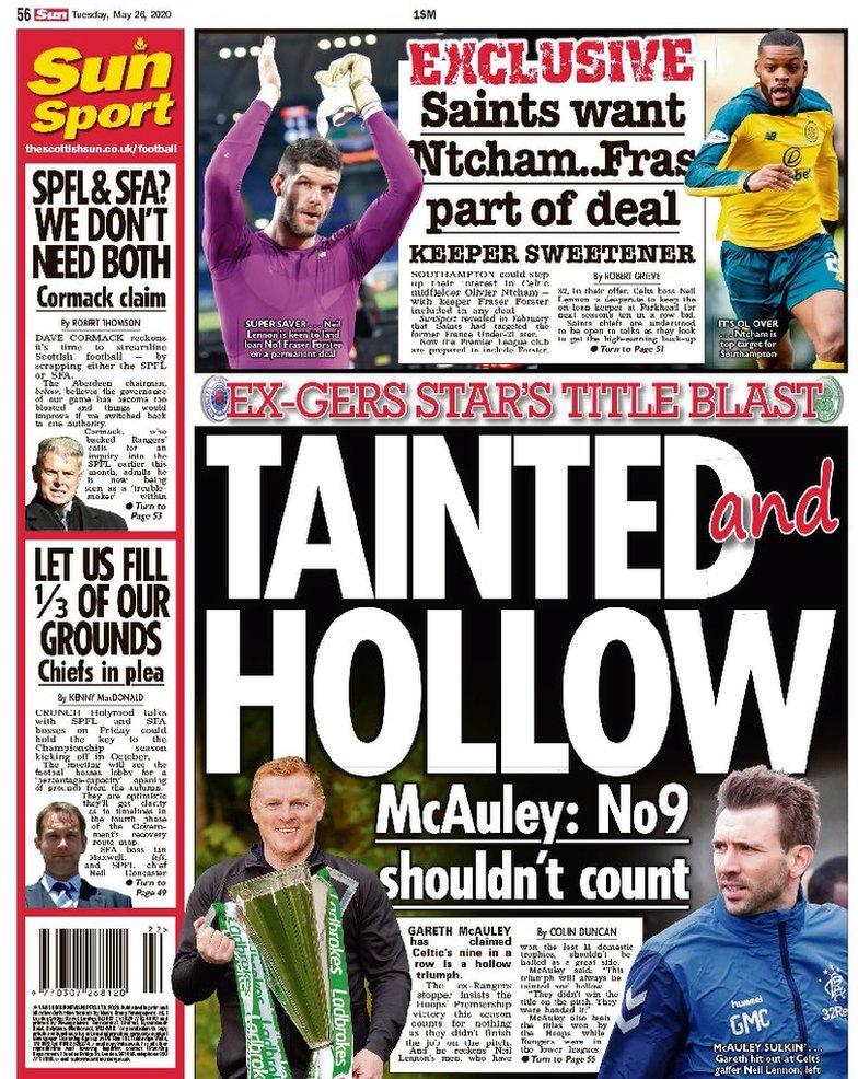 Scottish Sun back page