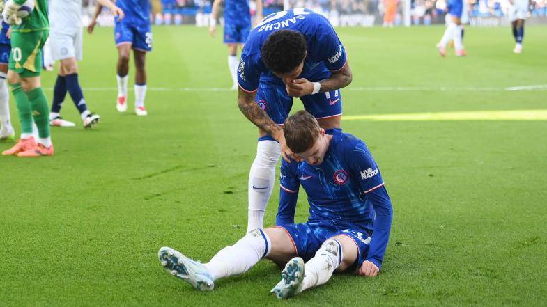 Cole Palmer against Leicester City