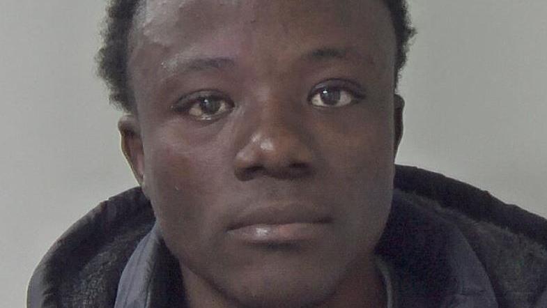 A mugshot of Ibrahima Bah