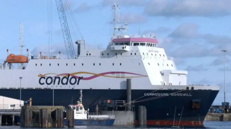 The Commodore Goodwill berthed in St Peter Port Harbour