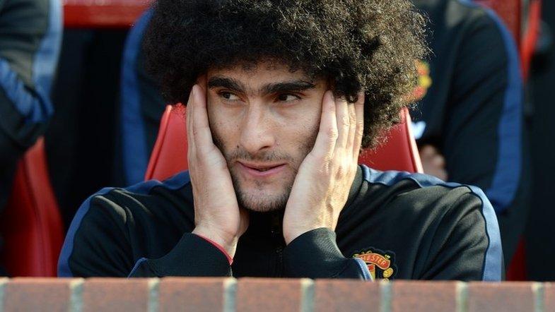 Manchester United midfielder Marouane Fellaini