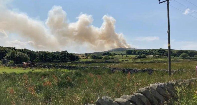 Moorland fire