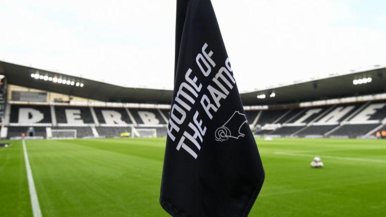 Corner flag at Pride Park