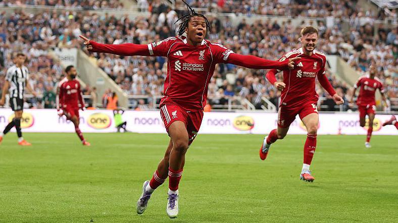 Rio Ngumoha celebrates