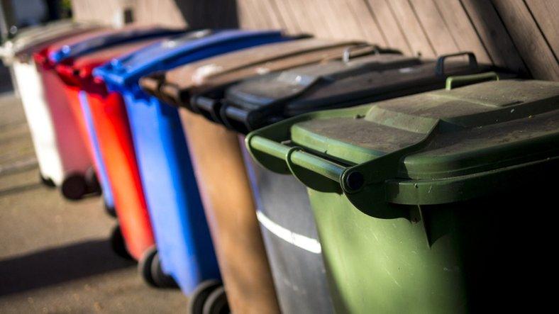 image of recycling bins