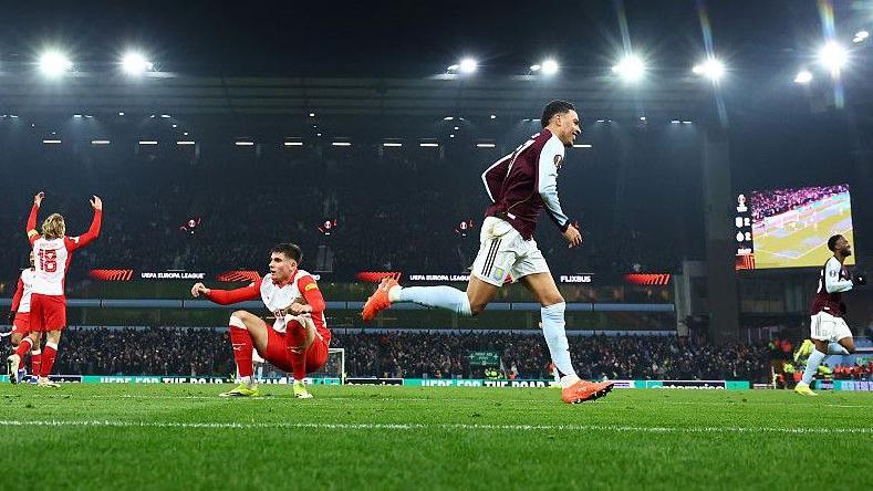 Morgan Rogers celebrates