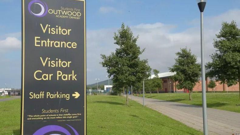 A general view of the entrance to Outwood Academy Ormesby School