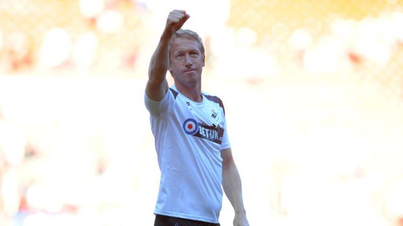 Graham Potter during his time as Swansea City head coach