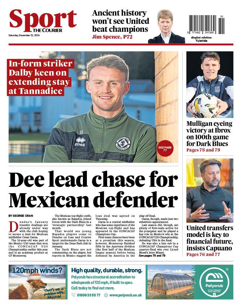 The Courier back page