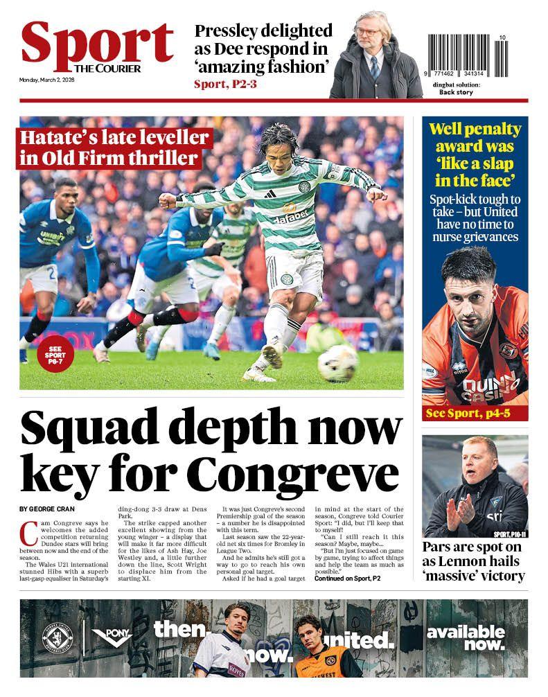 The Courier back page
