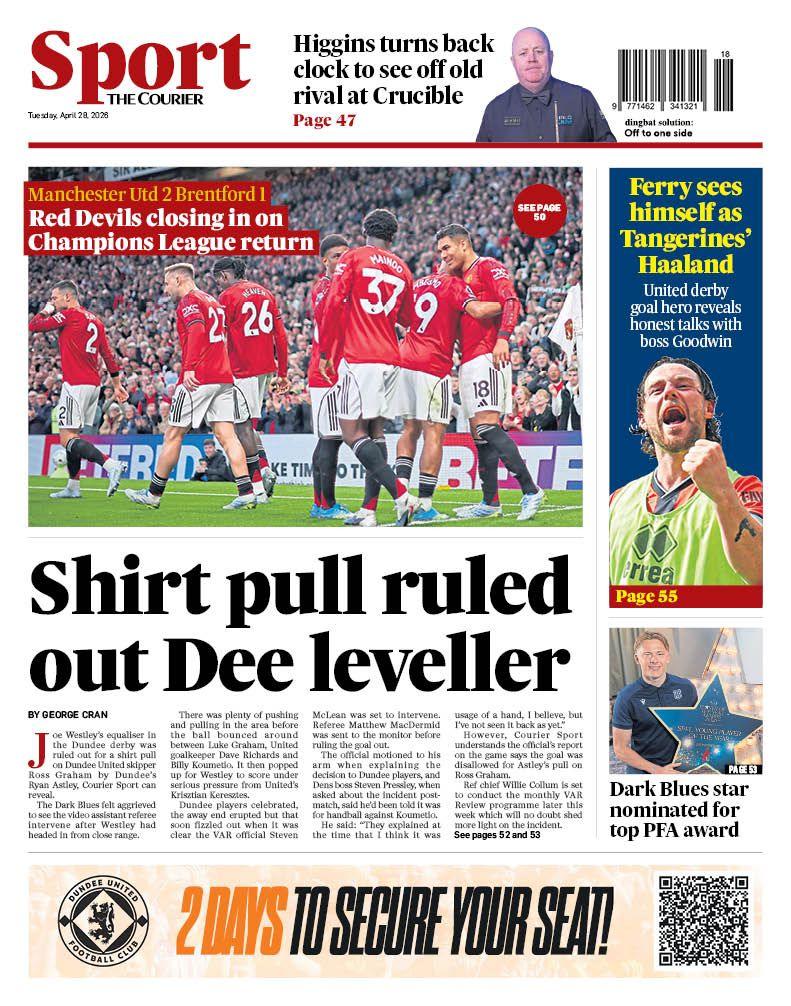 Back page of the Courier