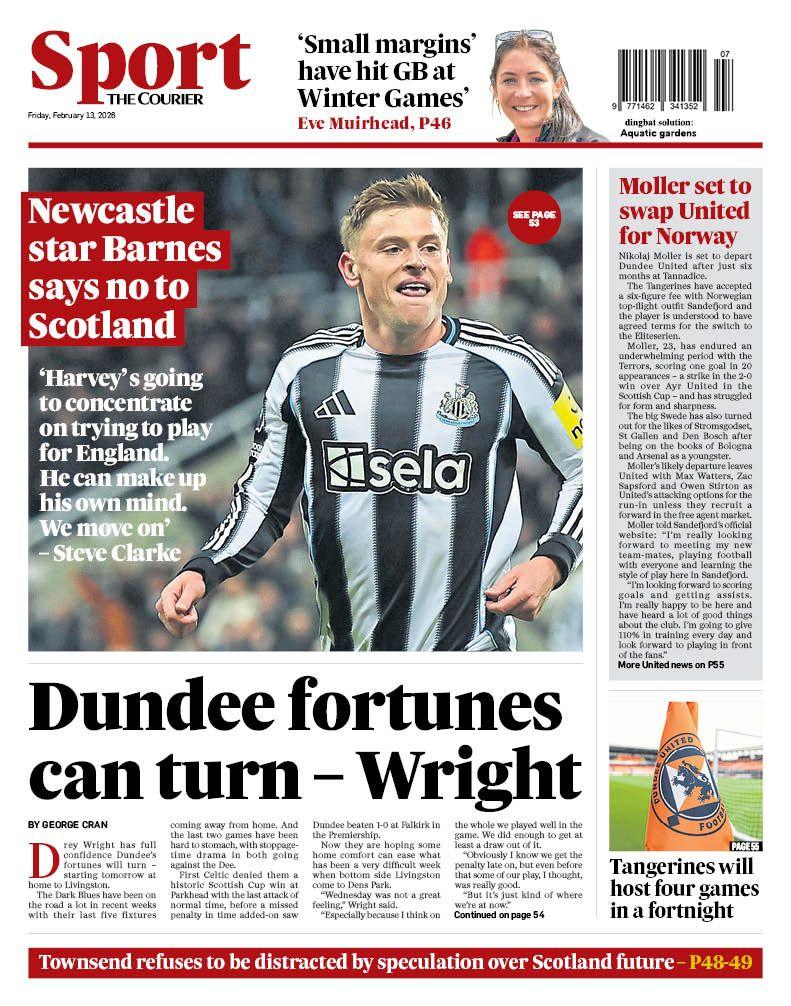 The Courier back page
