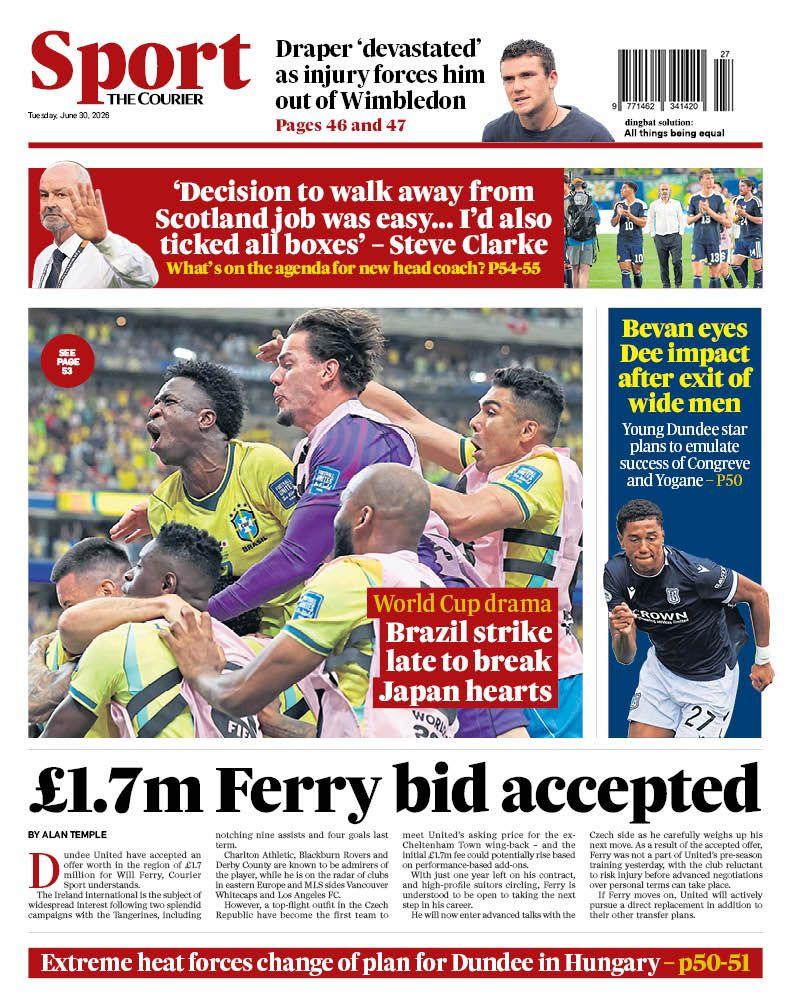 The Courier back page