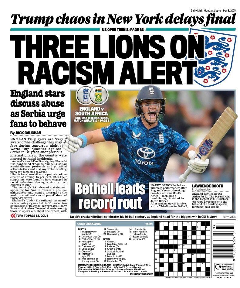 Daily Mail back page