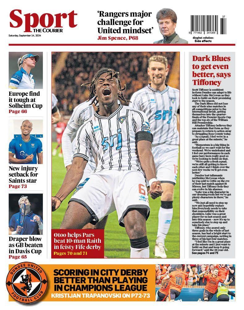 The Courier back page