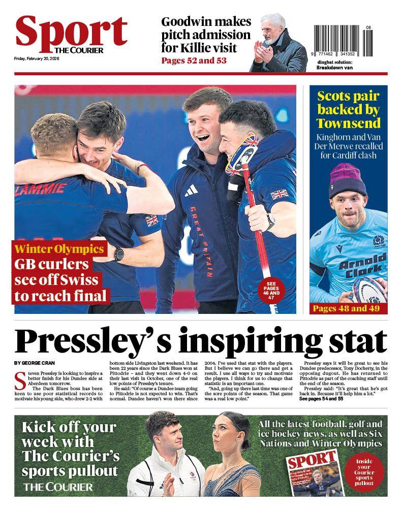 La última página de The Courier del 200226