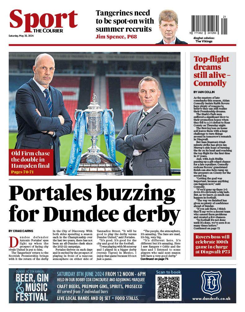 Back page of The Courier