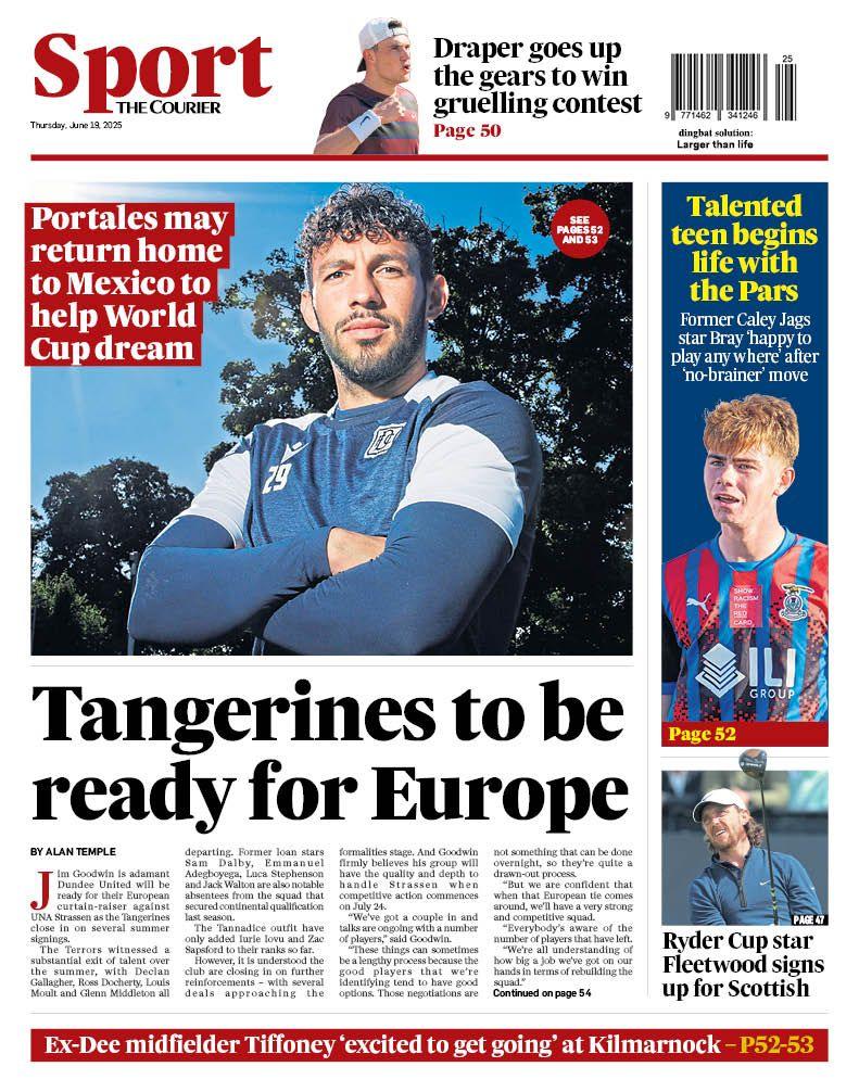 The Courier backmost  page