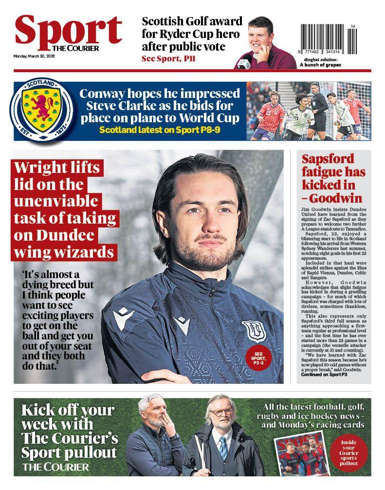 The Courier back page
