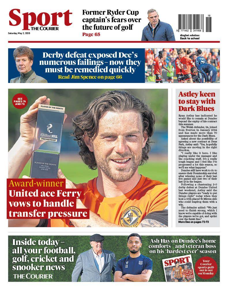 The back page of The Courier on 020526