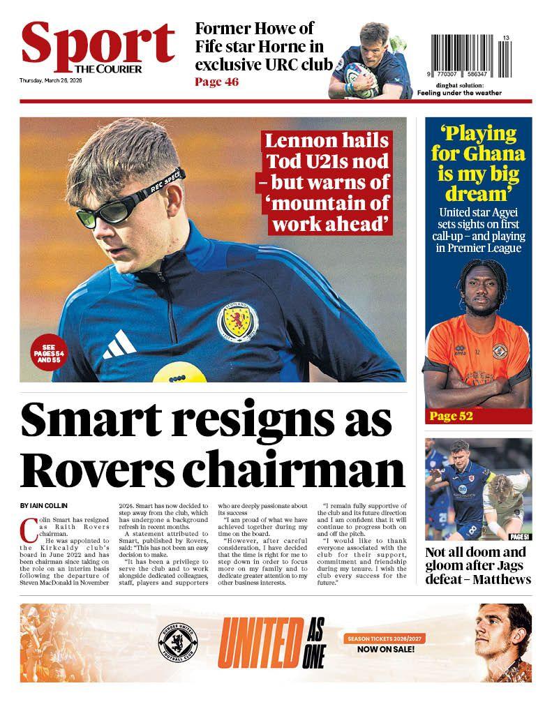 The Courier back page