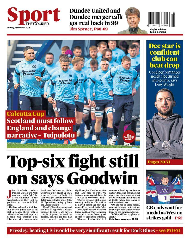 The Courier back page
