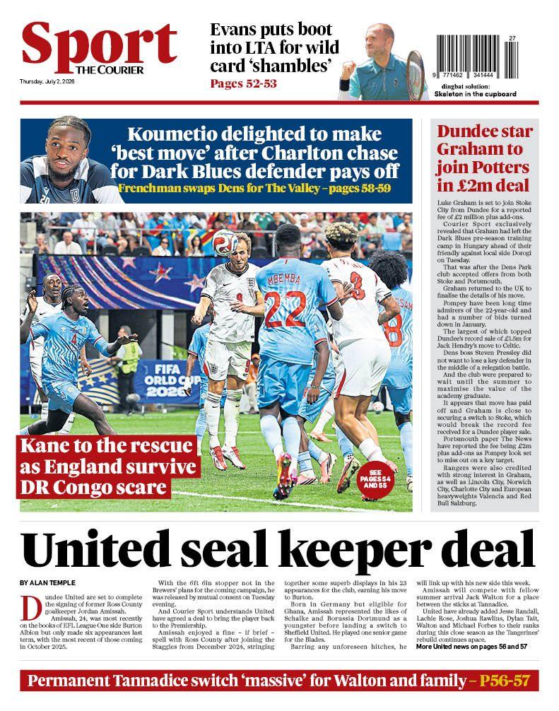 The back page of The Courier on 020726