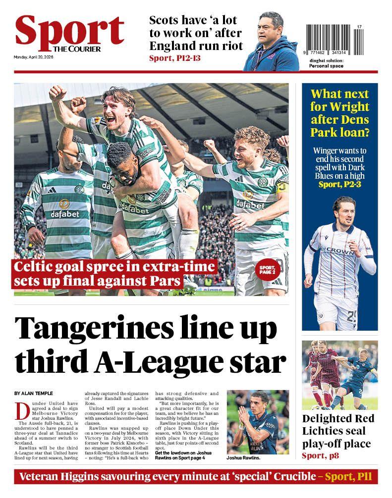 The Courier back page