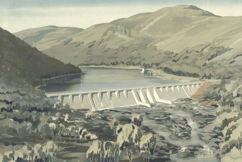 Illustration of Luichart dam