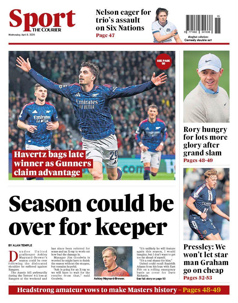 The Courier back page