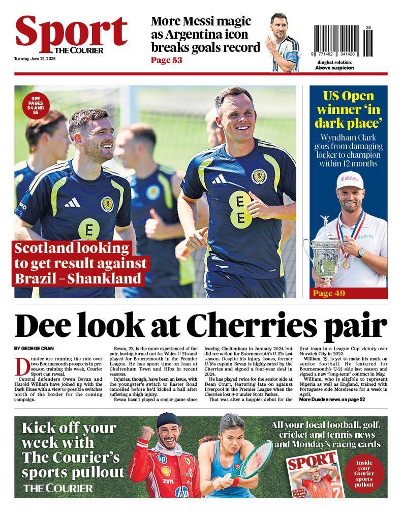 The Courier back page