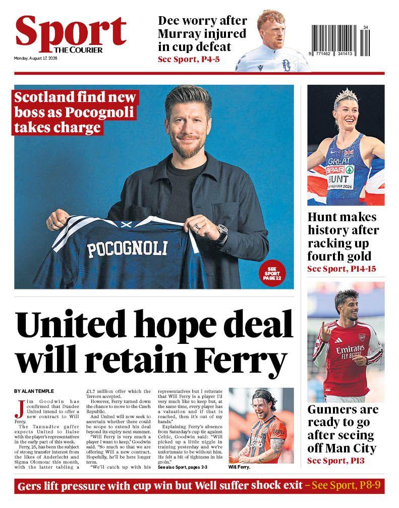 The Courier back page