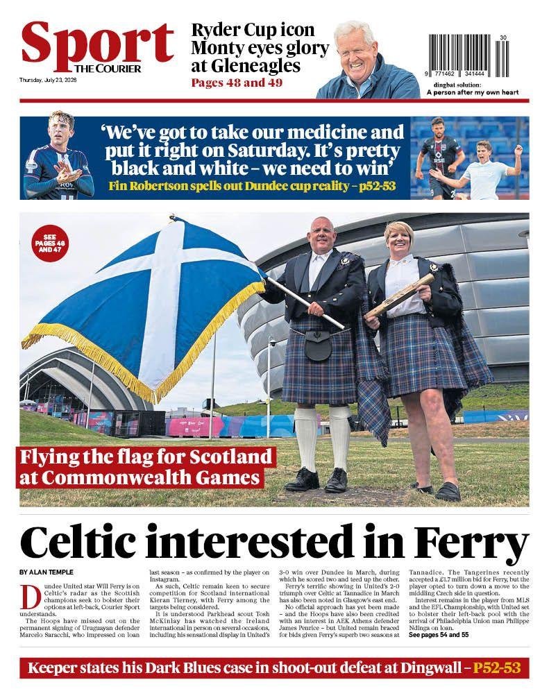 The Courier back page