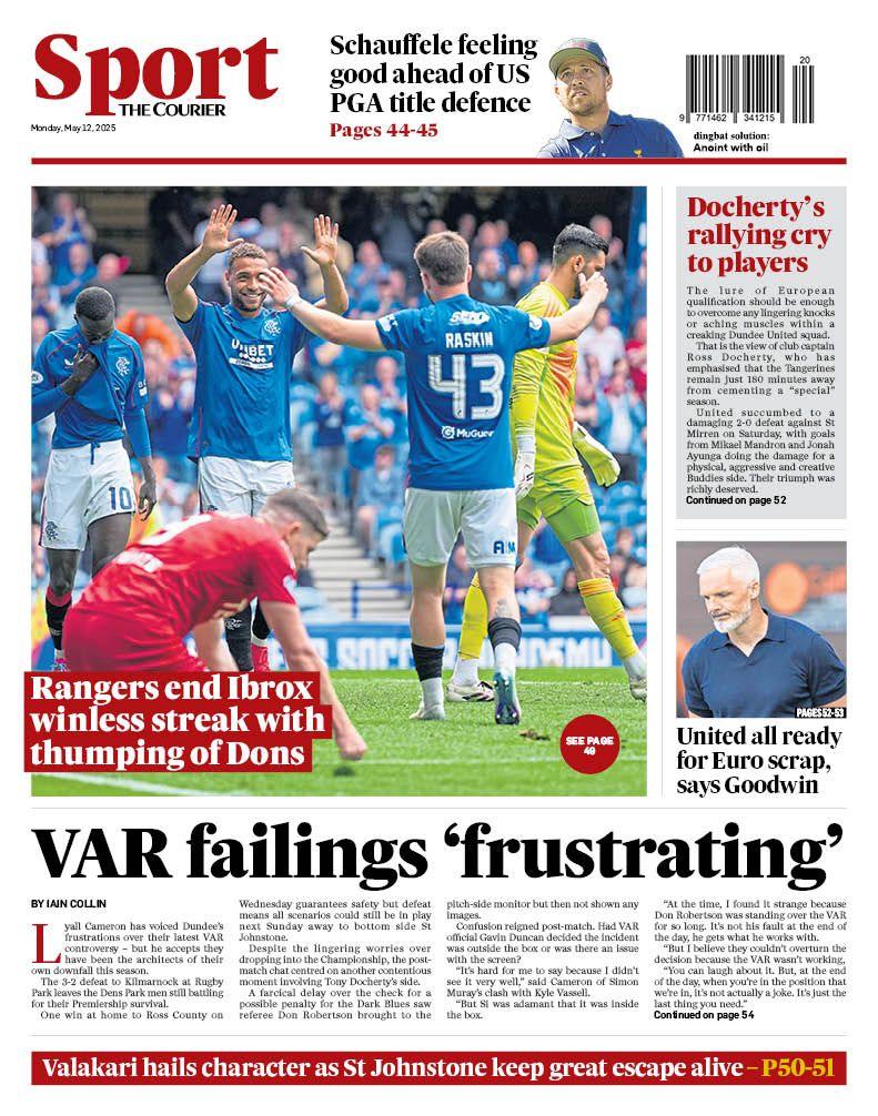 The back page of The Courier