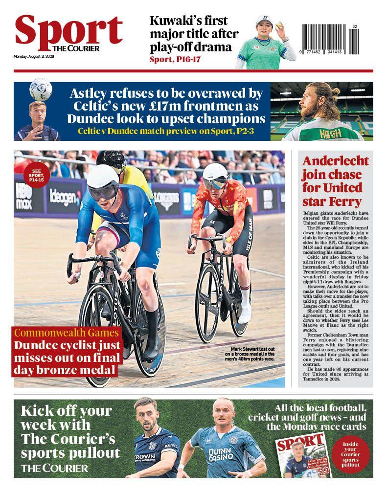 The Courier back page